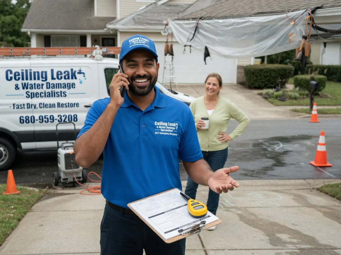 Ceiling Leak Cleanup Dibble, OK FAQs
